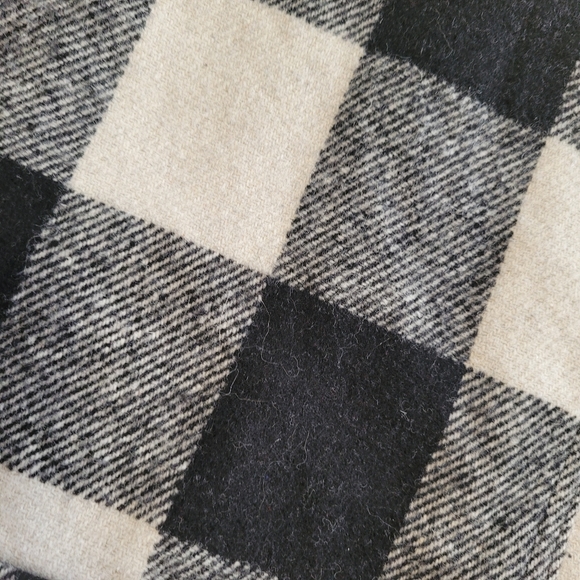 LUCKY BRAND Wool Blend Fringe Buffalo Check Jacket - Picture 6 of 14